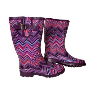 Western Chief Womens 8 Vogue Purple Rain Work Boots